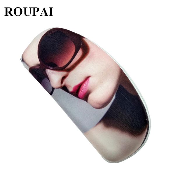 

new big sunglasses case bag beauty print eyeglasses storage holder myopia glasses case glasses box sunglasses package, Silver