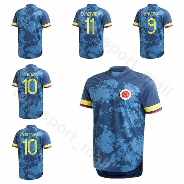 

2020 colombia soccer jersey 10 james 9 falcao 11 cuadrado 19 muriel 15 uribe 5 barrios 13 mina 6 tesillo football shirt kits, Black;yellow