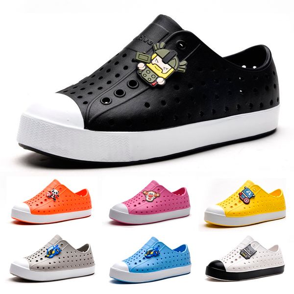 

2020 new kids cave shoes boys girls garden shoes soft slip-on fashion sports sandals lightweight outdoor beach water shoe, Black;red