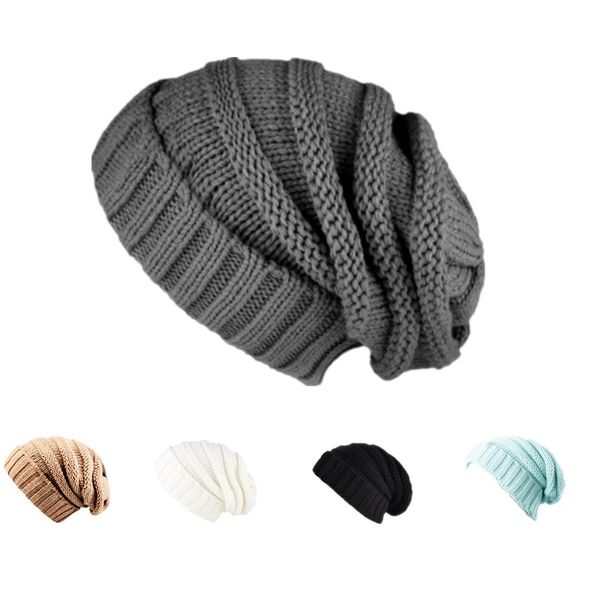

multi-color pile cap winter warm knit hat wool hood head couple hat solid color casual support mixed batch ing, Black;white