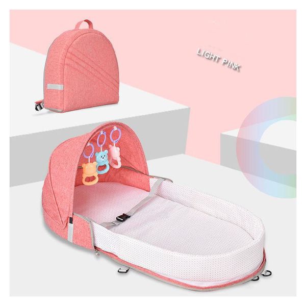 

baby sleeping carrycot bag colorful new born foldable baby travel bed portable infant crib with mosquito net