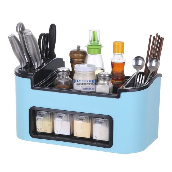 

kitchen storage rack household seasoning box multifunctional knife seasoning bottle storage rack deskstorage rack
