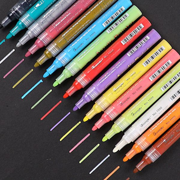 

Acrylic paint marker pen painted ceramic decoration DIY album black card graffiti water-based paint pen art drawing highlighter