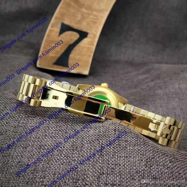 

50 метров водонепроницаемые часы мужчины автоматический 36 мм день дата черный мех