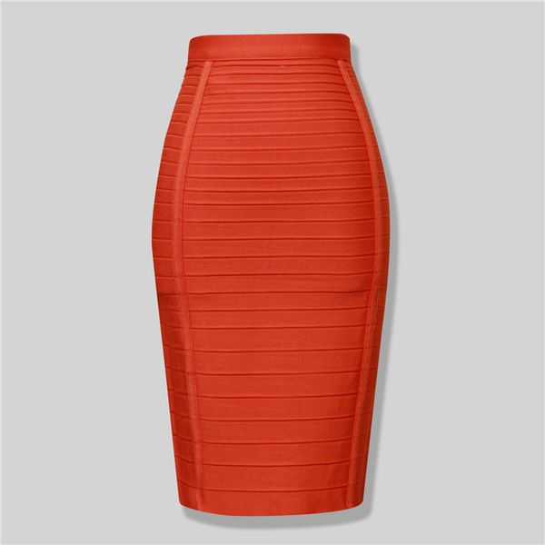 

4 colors girl bodycon knee length back zipper bandage skirt women tight club pary fashion skirt, Black