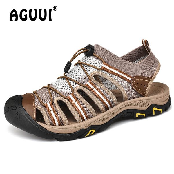 

men water diving wading upstream shoes size 38-44 summer outdoor beach shoes lycra mesh soft sole toe protect sandals, Black