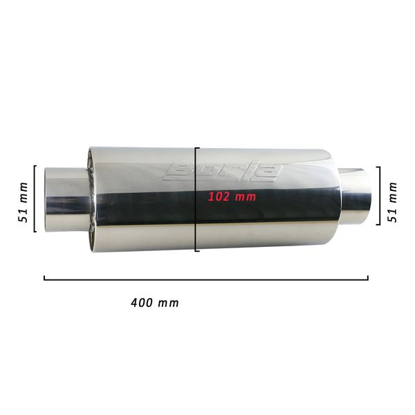 

stainless steel 201 2'' 3'' exhaust muffler chrome silver straight-through steel wool car resonator borla 1.5mm thick