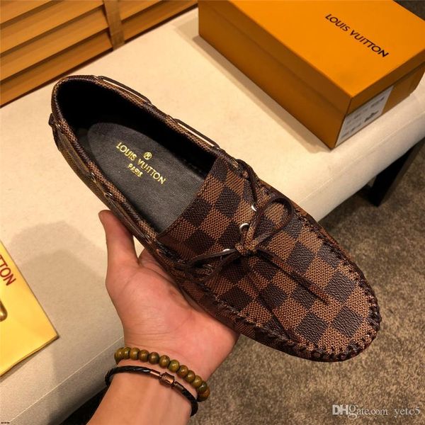 

19fw men's casual shoes british style moccasins genuine leather flats zapatos hombre loafers footwear men winter&sping chaussures yecq7, Black