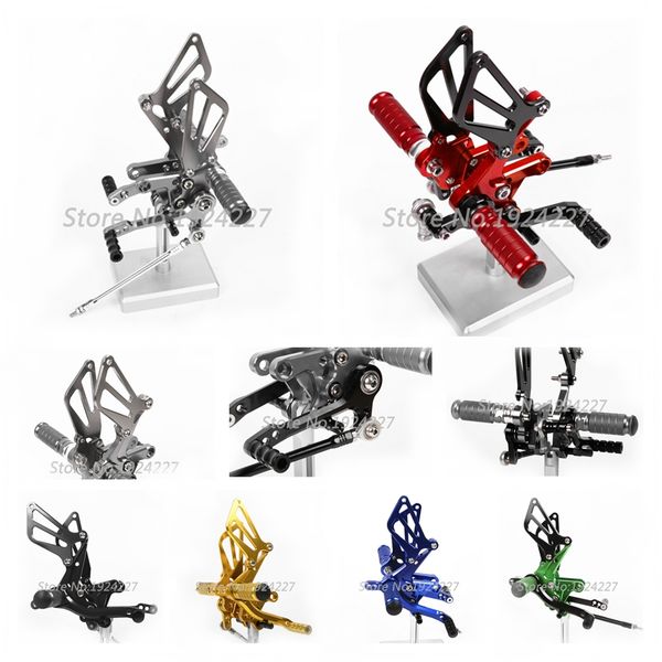 

cnc rearsets подножки для gsxr600 1997-2005 gsxr 600 footpeg задние тормоза сдвиг set 1999 2000 1998 2001 2002 2003 2004