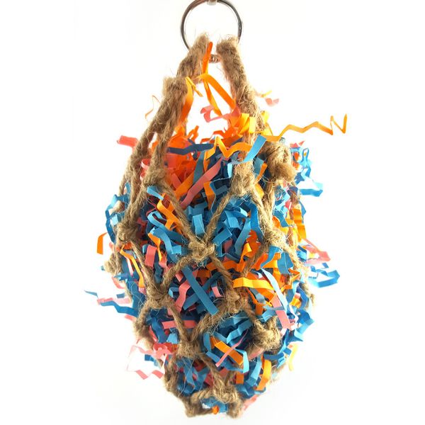 

hz - 33 ) parrot toys bird toys parrot wire drawing mesh bag gnaw package 25g about