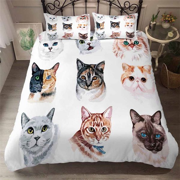 helengili 3d bedding set christmas print duvet cover set bedcloth 