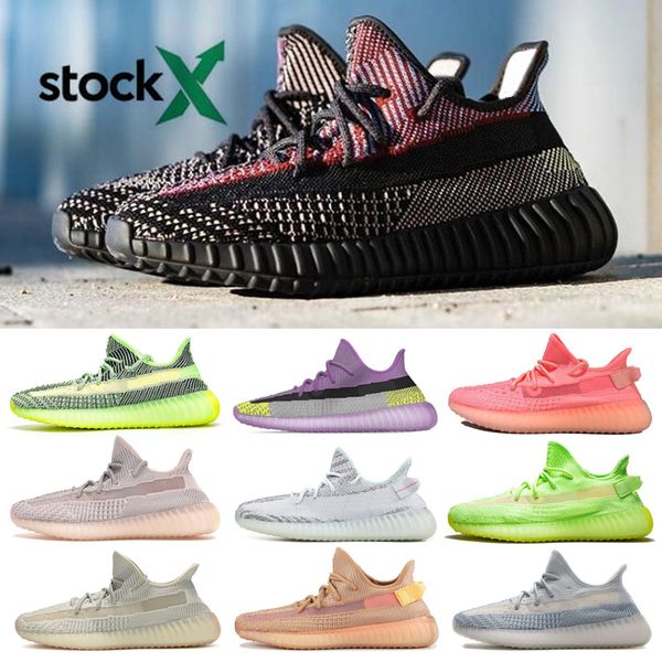

designer shoes men women running sneaker yeezreel yecheil reflective triple black white stock x luxury chaussures zebra full dress