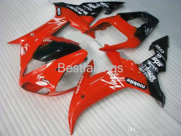 

100 fitment injection molding fairing kit for yamaha r1 2002 2003 red black fairings yzf r1 02 03 kk89