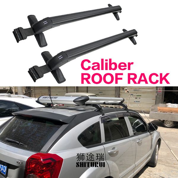 

car luggage rack crossbar roof rack for dodge caliber 5 door estate jan 2006-2017 load 150kg bar led matching roof modification