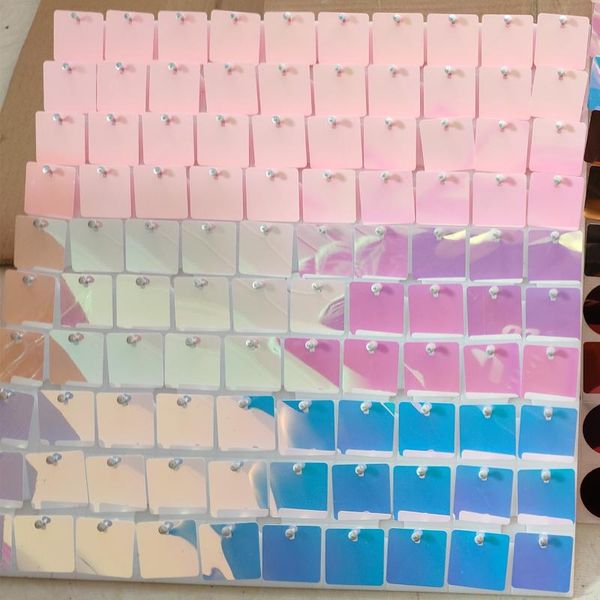 

50pcs 30cm*30cm transparent/white background board with sequins for advertisement backdrops plate 3d sequins wall panels