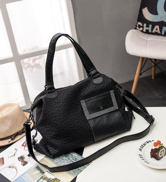 

2020 new retro soft face female bag european and american style large capacity shoulder bag messenger ladies handbag
