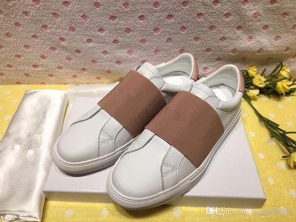 

2019 mens designer shoes white leather casual for girl women black gold red fashion comfortable flat sports sneaker size 35-45 hs190703
