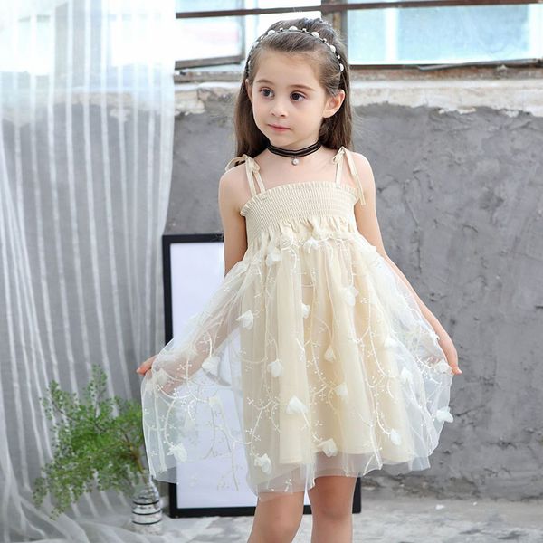 

vgiee summer dresses for girls cartoon princess dress kids dresses for girls suit, Red;yellow