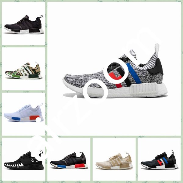 

adidas nmd r1 atmos thunder bred кроссовки oreo runner primeknit og atmos япония тройной черный белый мужчины женщины бежевый runner спортив