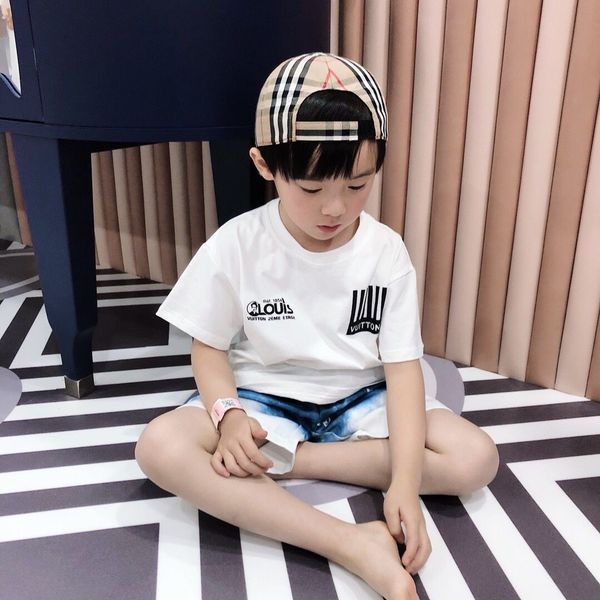 

children kids baby girls boys cartoon print t-shirt tee t shirt chucky clothes kids tshirts for girls, Blue