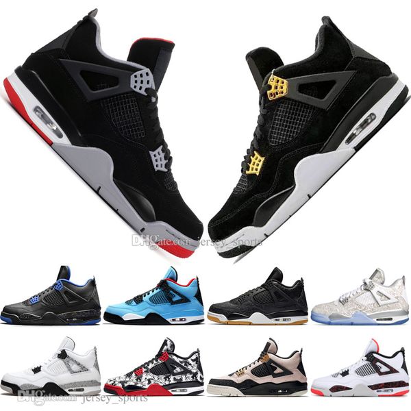 

with box athletic bred 4 iv 4s what the cactus jack laser wings mens basketball shoes eminem pale citron men sports designer sneakers