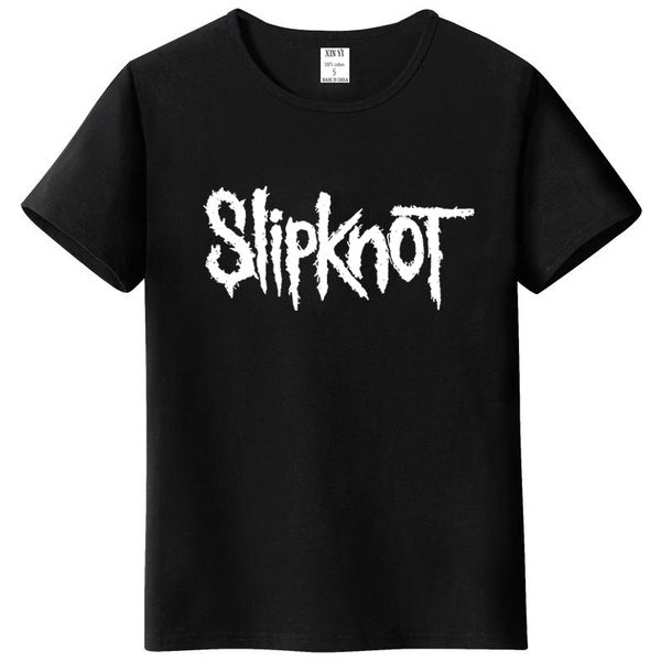 

100% cotton casual men's t-shirt heavy metal printing men's o-neck music t-shirt streetwear t shirt men short, White;black