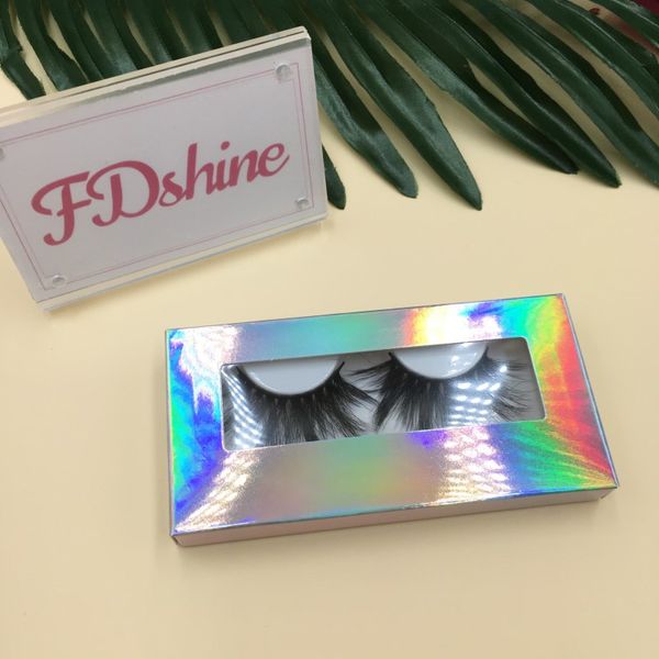 

mink eyelashes 25mm custom eye lashes packaging accept different styles eyelash vendor for your choose fdshine