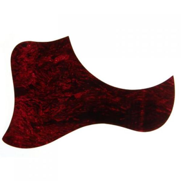 

acoustic guitar pickguard red duck shell