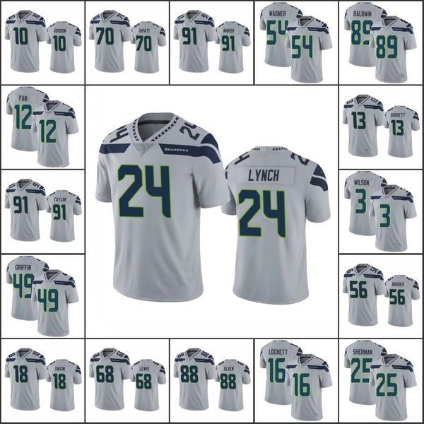 

мужчины # 24 marshawn сиэтл линч 3 рассел уилсон 54 бобби вагнер сихоукс женщины молодежь джерси, Black;red