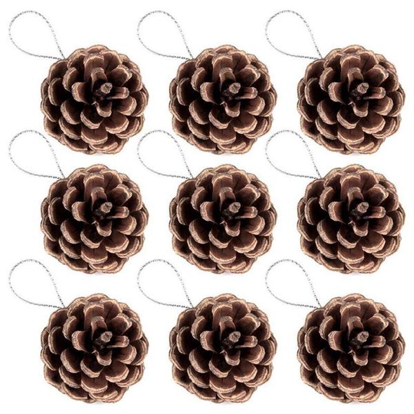 

72pcs christmas hanging pinecone ornaments xmas tree ornaments party supplies