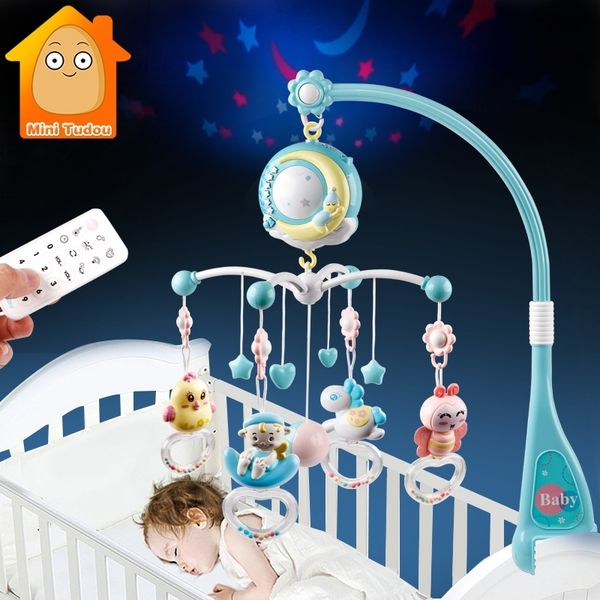

baby rattles crib mobiles toy holder rotating mobile bed bell musical box projection 0-12 months newborn infant baby boy toys t200429