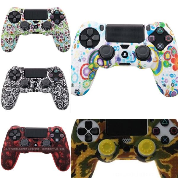 

7f7qo мягкая силиконовая резина кожа чехол для sony для ps4 контроллер чехол