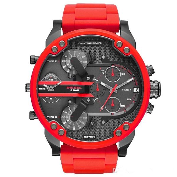 

luxury sport military montres mens new original reloj big dial display diesels watches dz watch dz7331 dz7312 dz7315 dz7333 dz7311, Slivery;brown