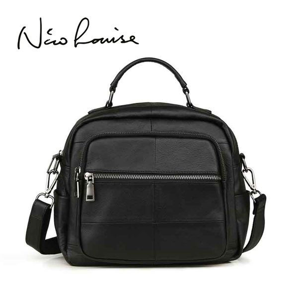 

2019 brand new women real genuine leather shoulder bag fashion leisure doctor hangbag for female hobe handle bags girls sac