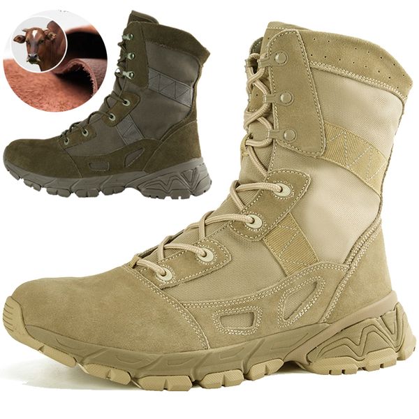 

nausk winter men boots quality special force tactical desert combat ankle boats army work shoes keep warm snow boots