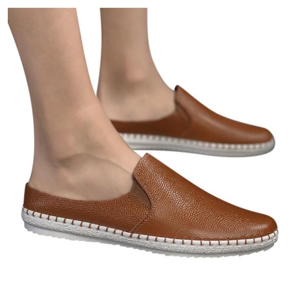 

kancoold men's new classic leather shoes men business pointed paint leather bright men's suits shoes fashion slip on 1210, Black