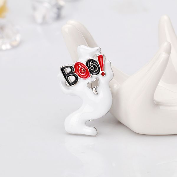 

lady vintage brooches dress collar banquet decoration personalized ghost brooch pins halloween cartoon series jewelry women accessories gift, Gray