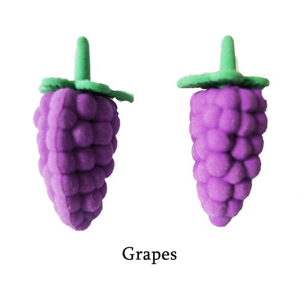 

grapes rubber eraser removable eraser kawaii stationery school supplies apelaria gift toy for kids penil eraser toy gifts
