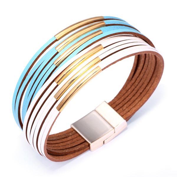 

fashion new bracelet explosion leather bracelet jewelry female student jewelry sale, Golden;silver