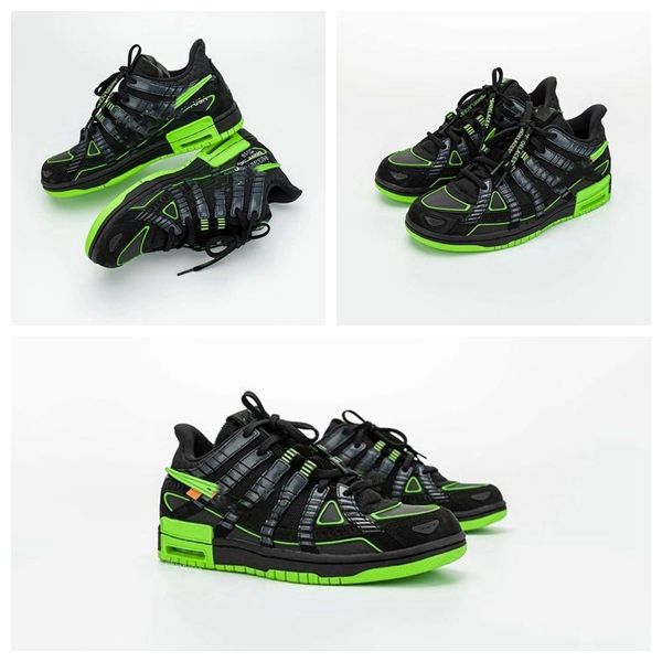 

2021 new white rubber dunk the ten europe white chicago virgil green black unc basketball training flat shoes