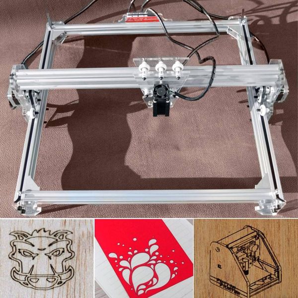 

15w /3000mw 50*65cm cnc laser engraver engraving machine for metal/wood router/diy cutter 2axis engraver deskcutter+ laser