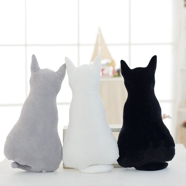 

cute back shadow cat plush toys animals doll toys soft stuffed pillow cushion doll bedding for women girls kids gift toys