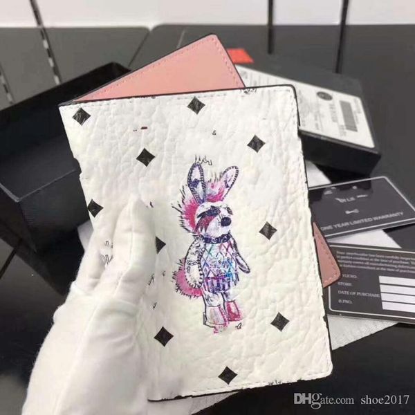 

korea 2017 new rock rabbit wallet id card passport package, Red;black