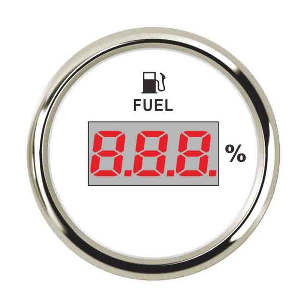 

2" 52mm 240-33ohm car digital fuel level gauge meter indicator signal with backlight 9-32v waterproof for truck auto yacht boat