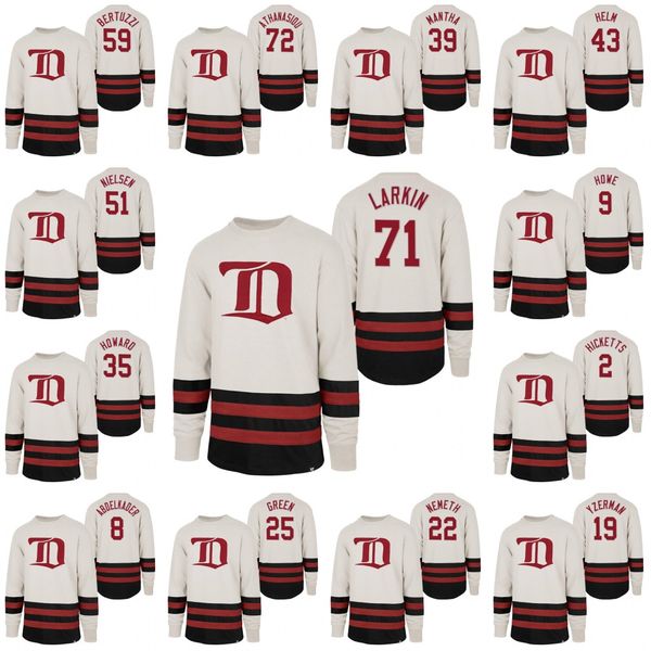 

detroit red wings center ice crew jersey dylan larkin darren helm joe hicketts frans nielsen mike green patrik nemeth steve tyler bertuzzi, Black