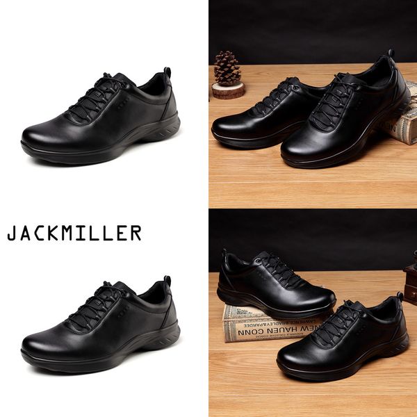 

jackmiller brand spring new shoes men lace-up basic solid black cool sneaker men fashion light breathable casual shoes