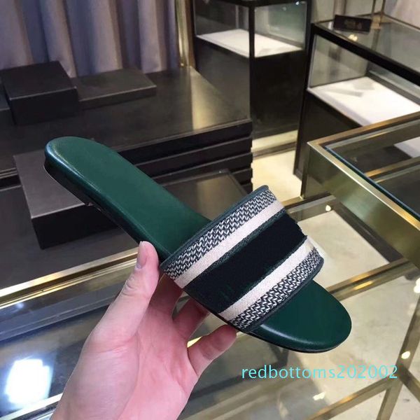 

2020 new fashion designer women shoes printed non-slip designer women slippers indoor bathroom sandals 8 colors size 35-41 df27, Black