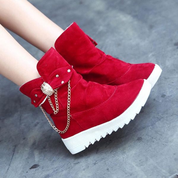 

2019 winter new tube casual bow snow warm cold burning feet women's boots cotton shoes mx200324, Black
