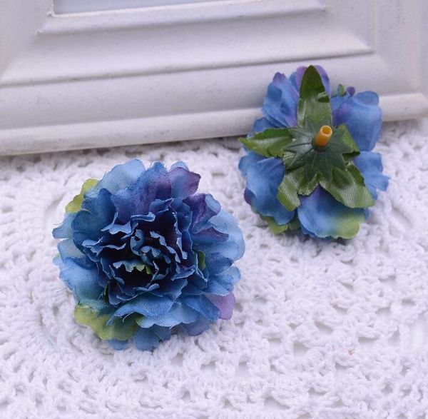 

300pcs artificial flowers christmas party fashion wedding silk artificial carnation flowers head home ornament decoration for monther gift