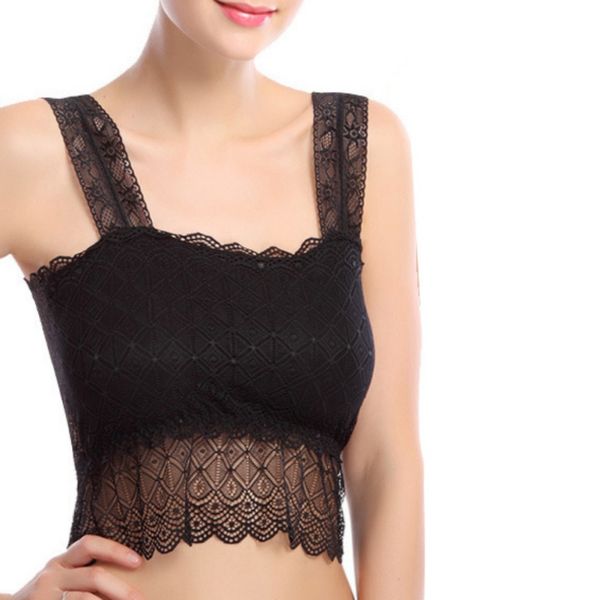 

women lace sports bra bralette butterfly sleeveless vest blouse tank crop top, White;black